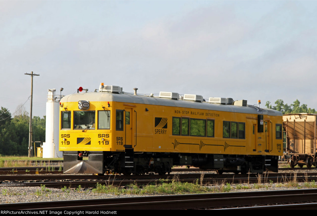 SRS 119 sits in the yard